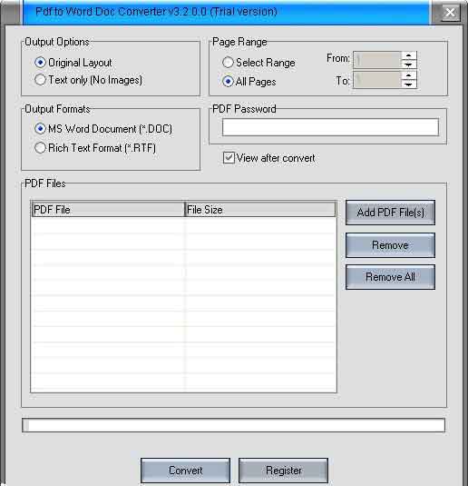 Free PDF to Word Converter